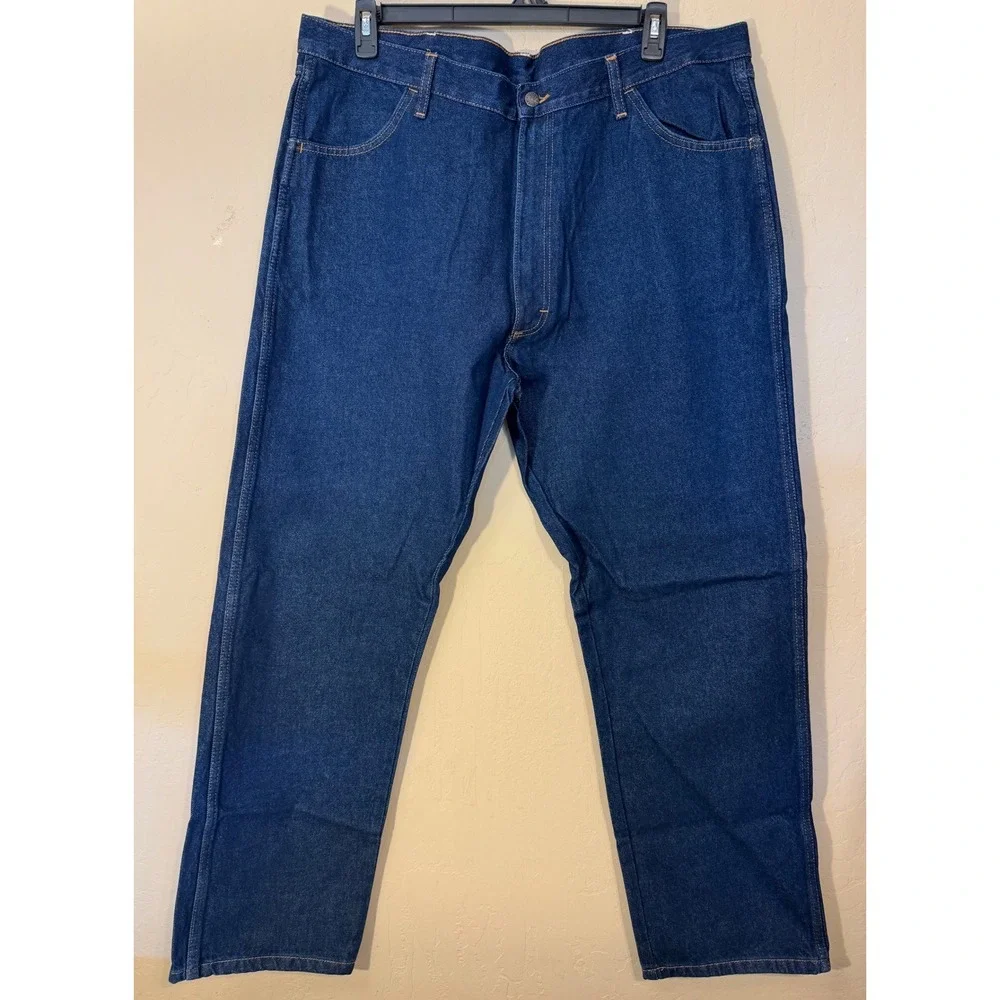 Rustler Wrangler Jeans‎ Men 42x32 Regular Fit Straight Leg Cotton Denim NEW
